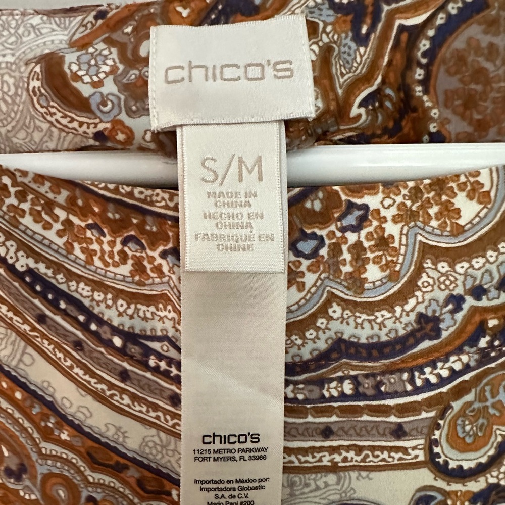 Chico's Minerva Blouse Gold Medium EUC - Picture 3 of 7